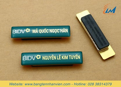 Bảng tên, thẻ tên đeo áo Grab